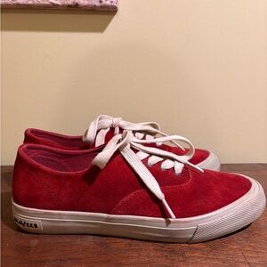 SeaVees Red Suede Sneakers Size 9.5